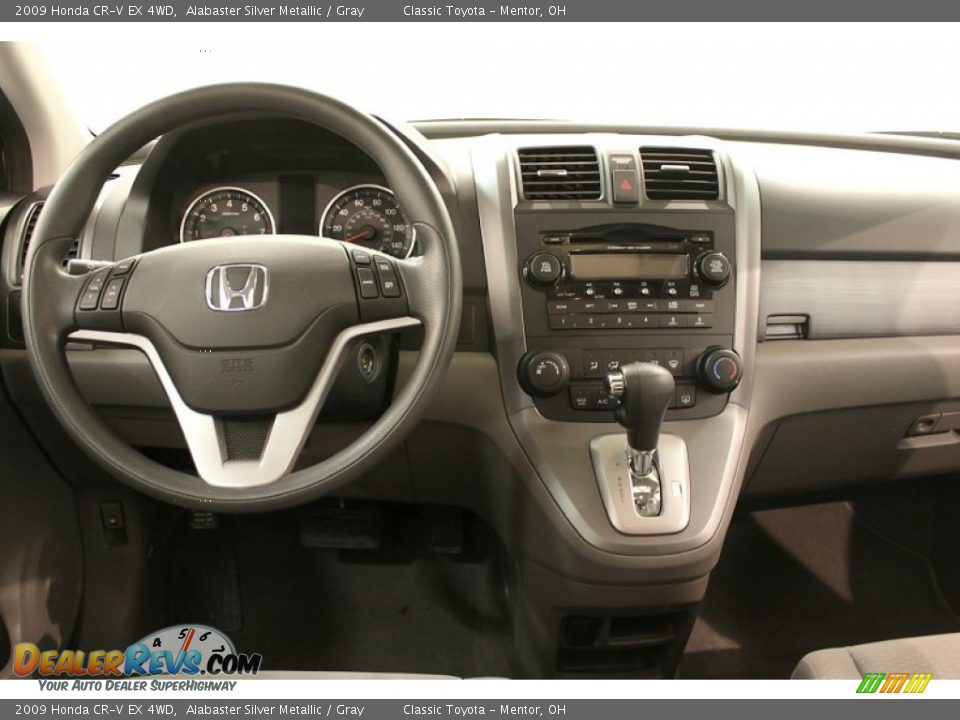 2009 Honda CR-V EX 4WD Alabaster Silver Metallic / Gray Photo #15