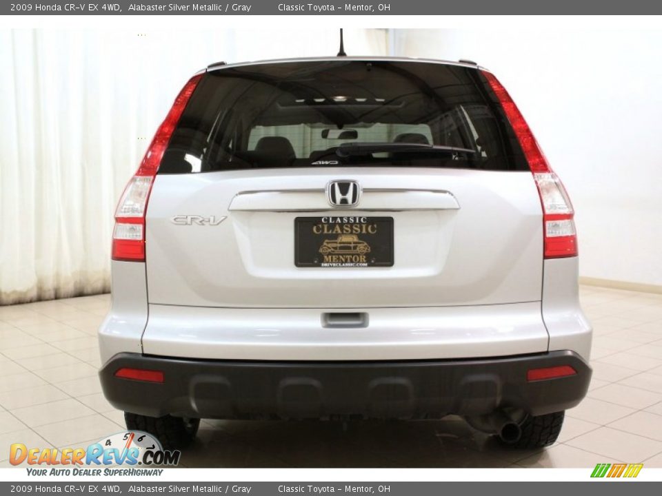 2009 Honda CR-V EX 4WD Alabaster Silver Metallic / Gray Photo #16