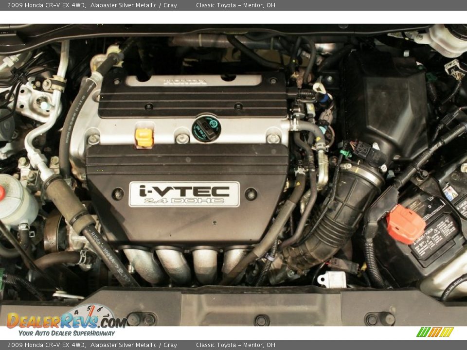 2009 Honda CR-V EX 4WD Alabaster Silver Metallic / Gray Photo #18