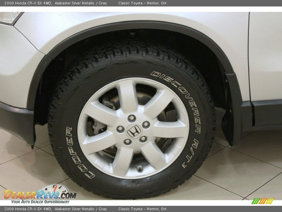 2009 Honda CR-V EX 4WD Alabaster Silver Metallic / Gray Photo #19