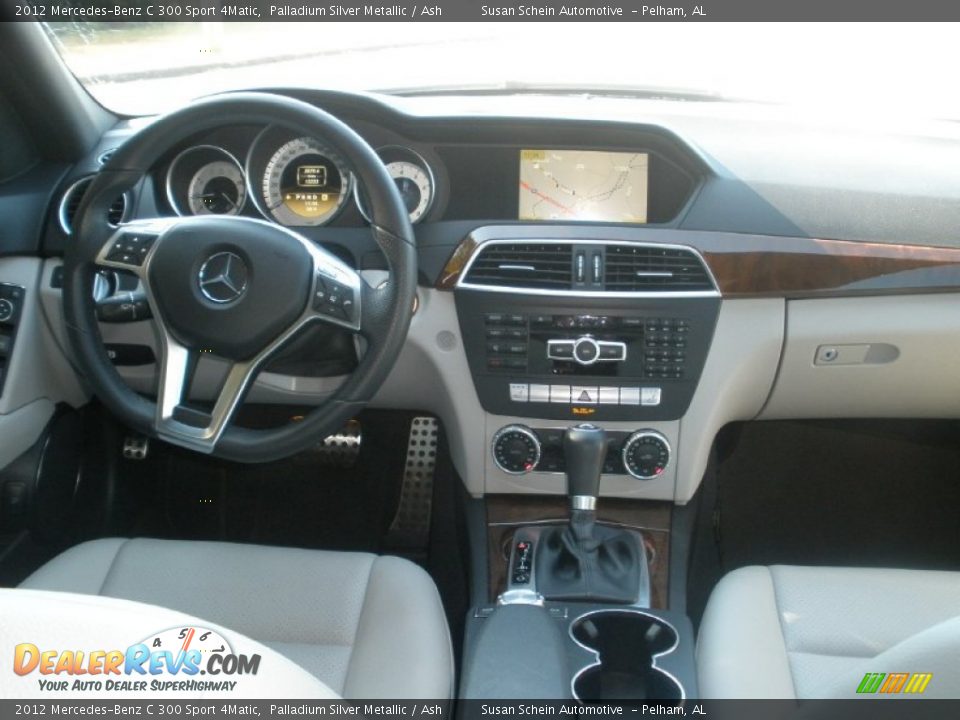2012 Mercedes-Benz C 300 Sport 4Matic Palladium Silver Metallic / Ash Photo #4