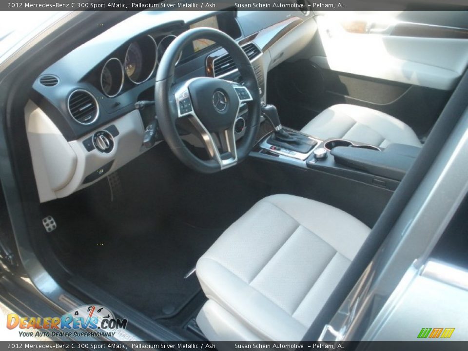 2012 Mercedes-Benz C 300 Sport 4Matic Palladium Silver Metallic / Ash Photo #5