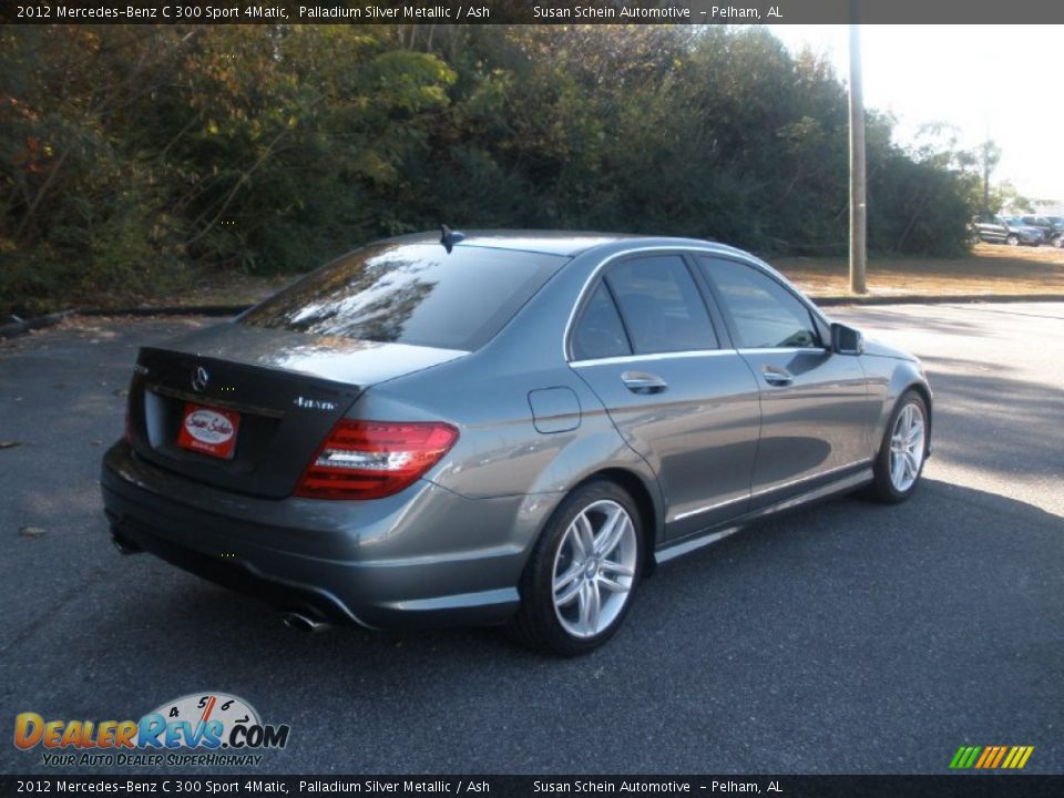 2012 Mercedes-Benz C 300 Sport 4Matic Palladium Silver Metallic / Ash Photo #9