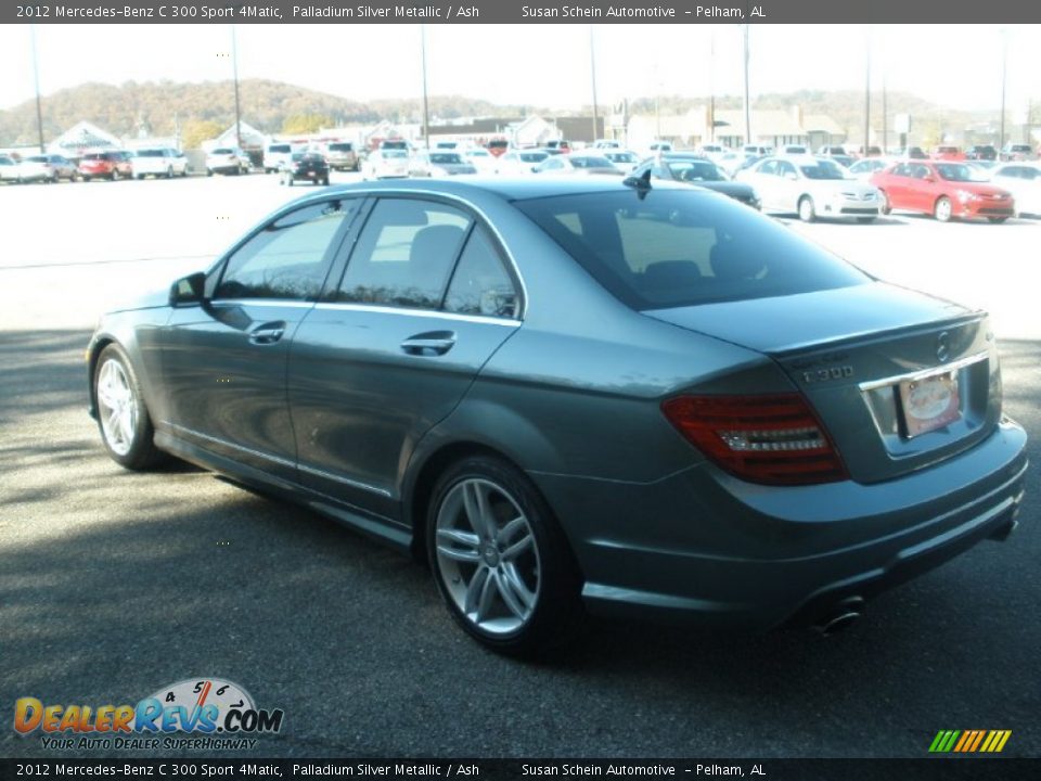 2012 Mercedes-Benz C 300 Sport 4Matic Palladium Silver Metallic / Ash Photo #11