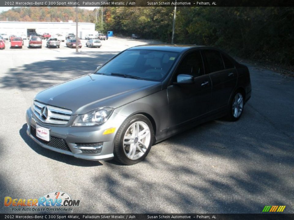 2012 Mercedes-Benz C 300 Sport 4Matic Palladium Silver Metallic / Ash Photo #13