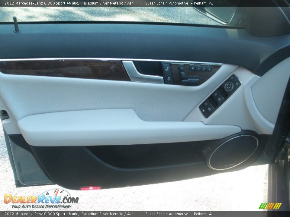 2012 Mercedes-Benz C 300 Sport 4Matic Palladium Silver Metallic / Ash Photo #18