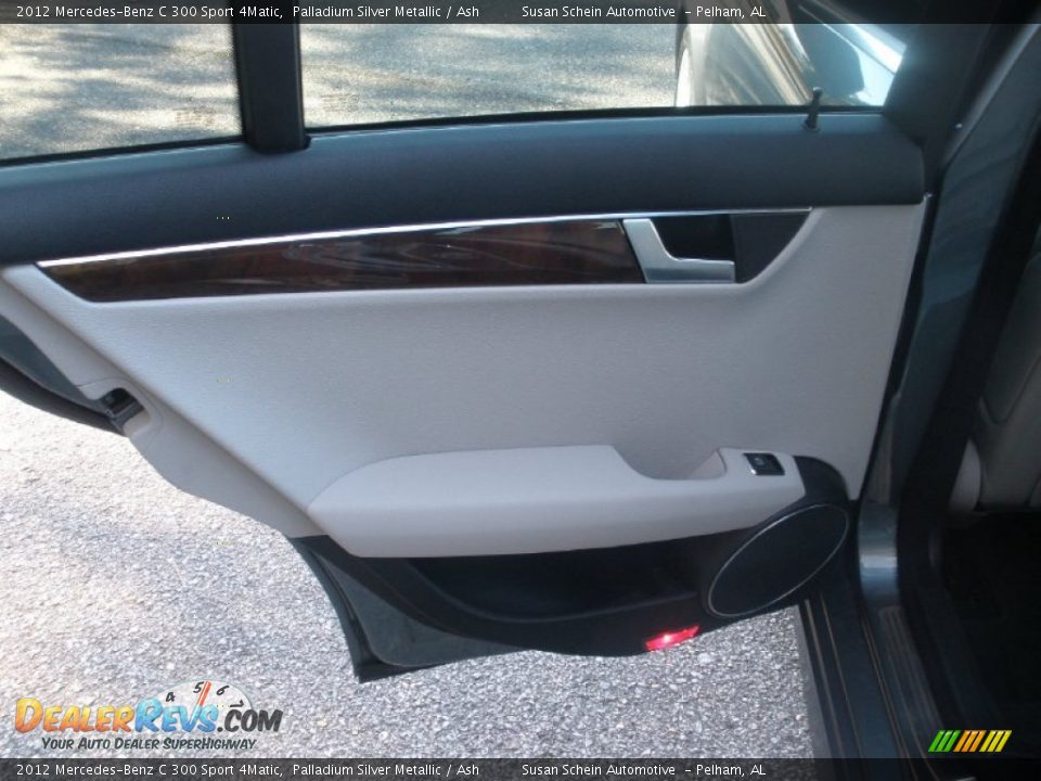2012 Mercedes-Benz C 300 Sport 4Matic Palladium Silver Metallic / Ash Photo #20