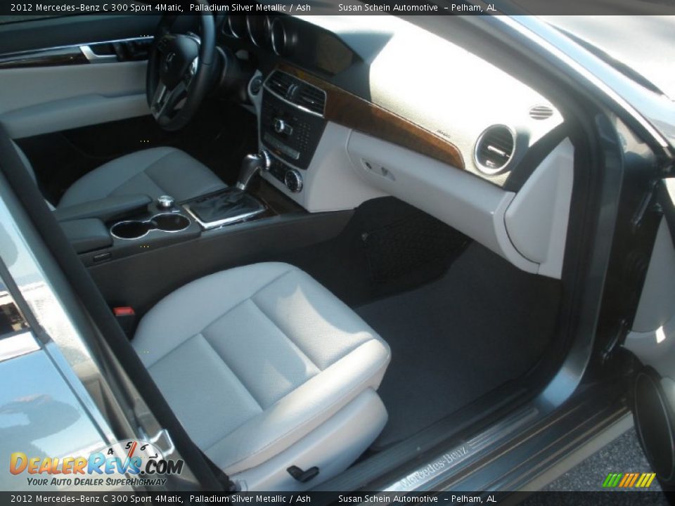 2012 Mercedes-Benz C 300 Sport 4Matic Palladium Silver Metallic / Ash Photo #22