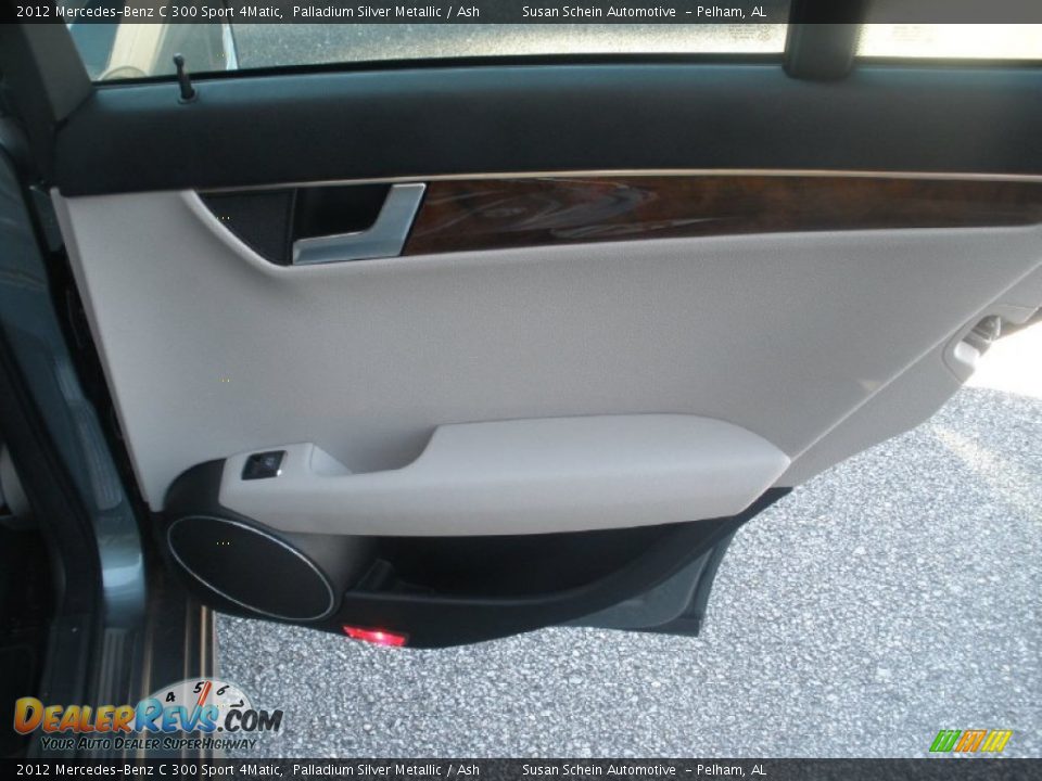 2012 Mercedes-Benz C 300 Sport 4Matic Palladium Silver Metallic / Ash Photo #25
