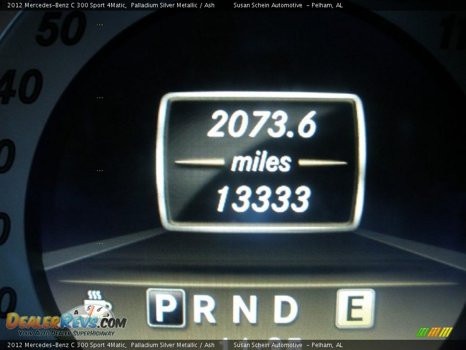 2012 Mercedes-Benz C 300 Sport 4Matic Palladium Silver Metallic / Ash Photo #28