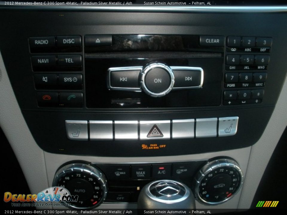 2012 Mercedes-Benz C 300 Sport 4Matic Palladium Silver Metallic / Ash Photo #30