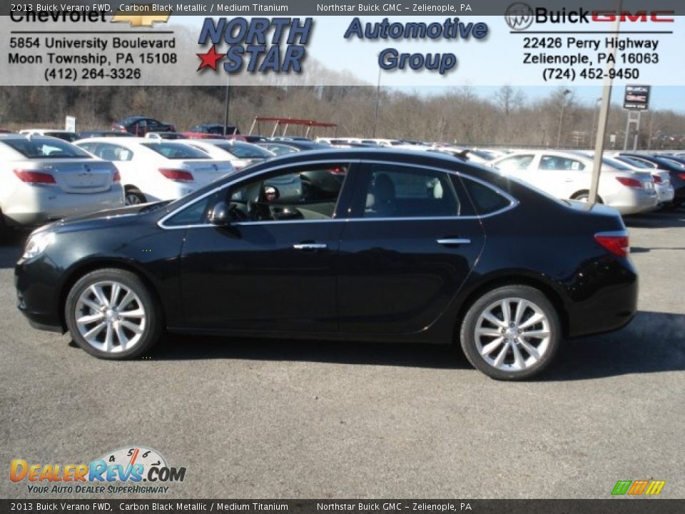 2013 Buick Verano FWD Carbon Black Metallic / Medium Titanium Photo #1