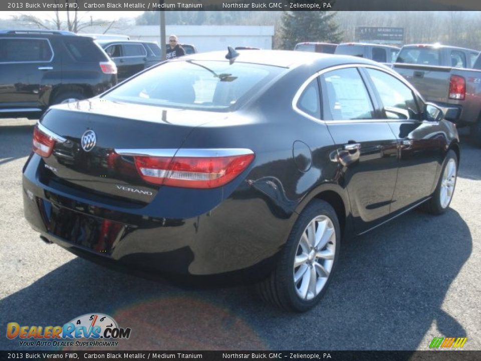 2013 Buick Verano FWD Carbon Black Metallic / Medium Titanium Photo #6