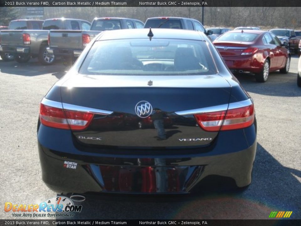 2013 Buick Verano FWD Carbon Black Metallic / Medium Titanium Photo #7