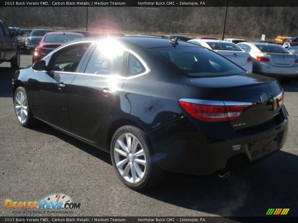 2013 Buick Verano FWD Carbon Black Metallic / Medium Titanium Photo #8