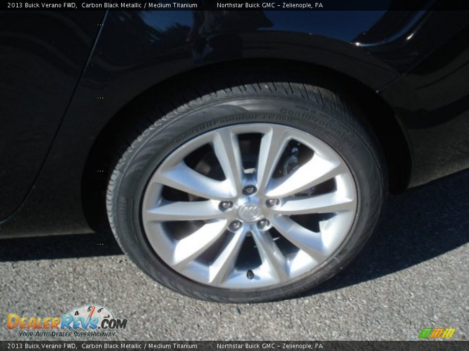 2013 Buick Verano FWD Carbon Black Metallic / Medium Titanium Photo #9