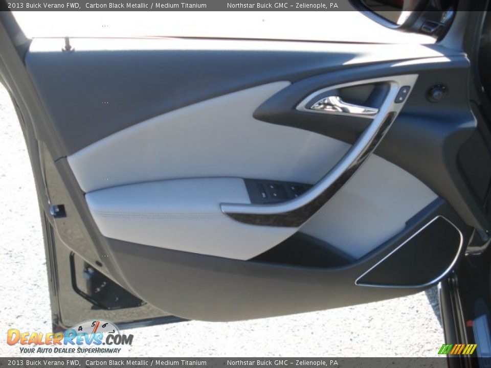 2013 Buick Verano FWD Carbon Black Metallic / Medium Titanium Photo #12