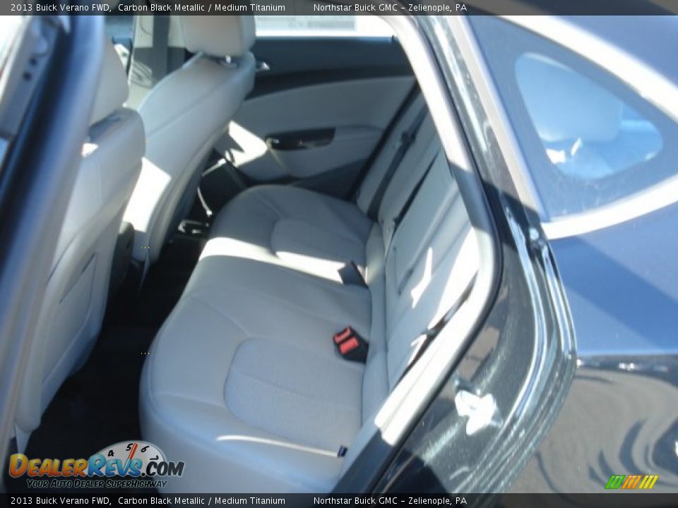 2013 Buick Verano FWD Carbon Black Metallic / Medium Titanium Photo #13