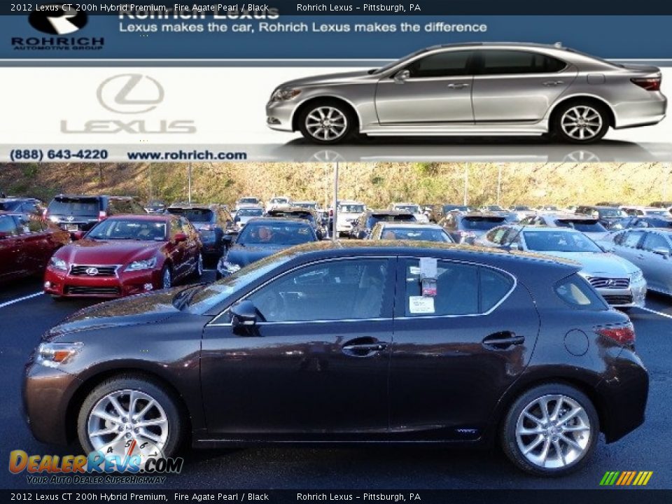 2012 Lexus CT 200h Hybrid Premium Fire Agate Pearl / Black Photo #1