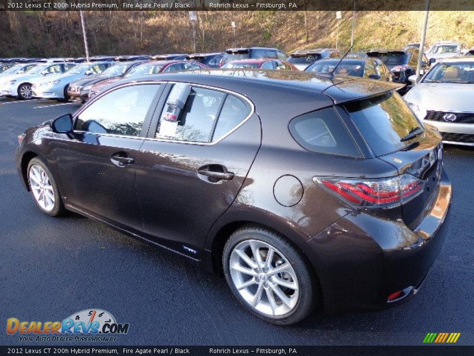2012 Lexus CT 200h Hybrid Premium Fire Agate Pearl / Black Photo #2