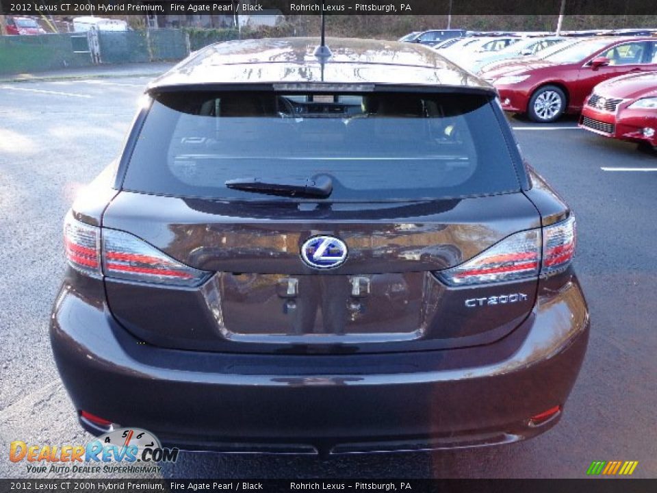 2012 Lexus CT 200h Hybrid Premium Fire Agate Pearl / Black Photo #3