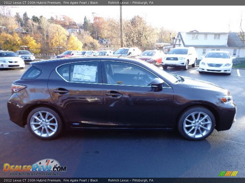 2012 Lexus CT 200h Hybrid Premium Fire Agate Pearl / Black Photo #5