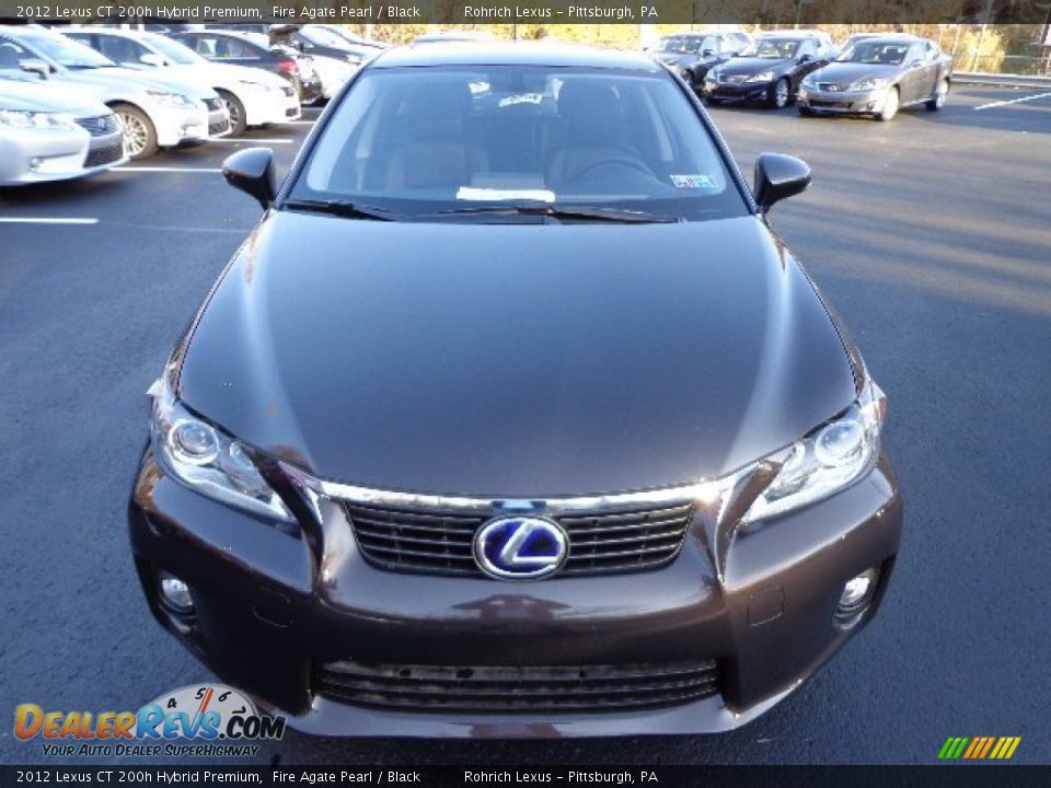 2012 Lexus CT 200h Hybrid Premium Fire Agate Pearl / Black Photo #7