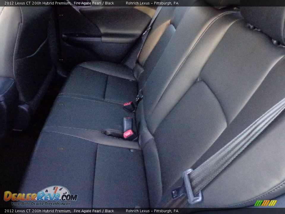 2012 Lexus CT 200h Hybrid Premium Fire Agate Pearl / Black Photo #11