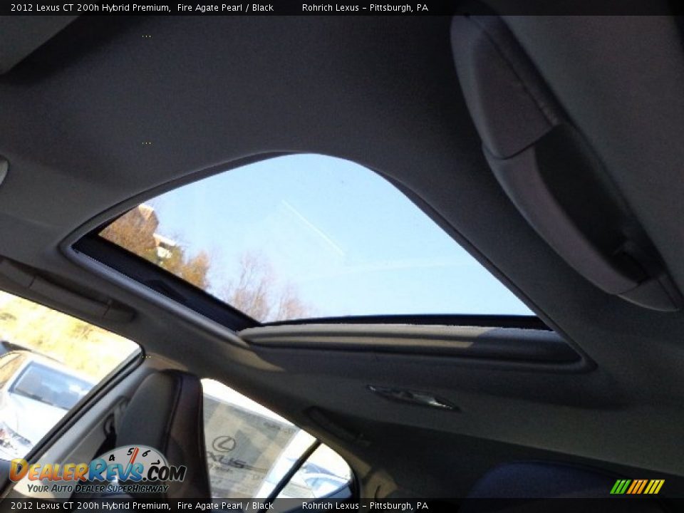 2012 Lexus CT 200h Hybrid Premium Fire Agate Pearl / Black Photo #15