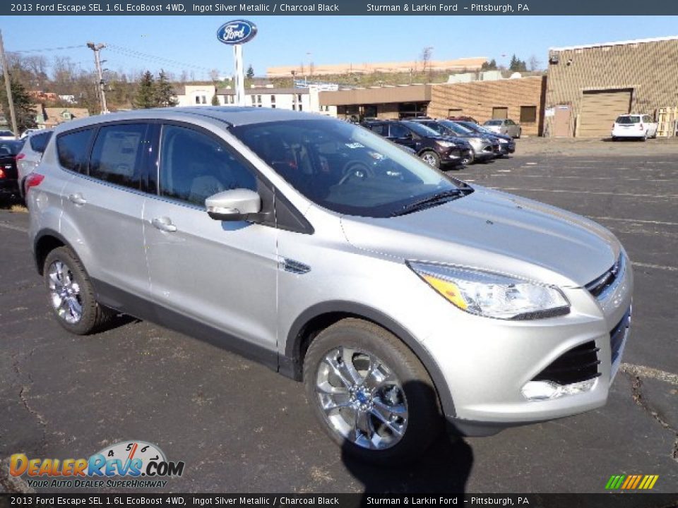 2013 Ford Escape SEL 1.6L EcoBoost 4WD Ingot Silver Metallic / Charcoal Black Photo #1
