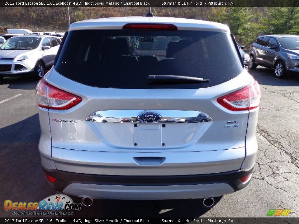 2013 Ford Escape SEL 1.6L EcoBoost 4WD Ingot Silver Metallic / Charcoal Black Photo #3