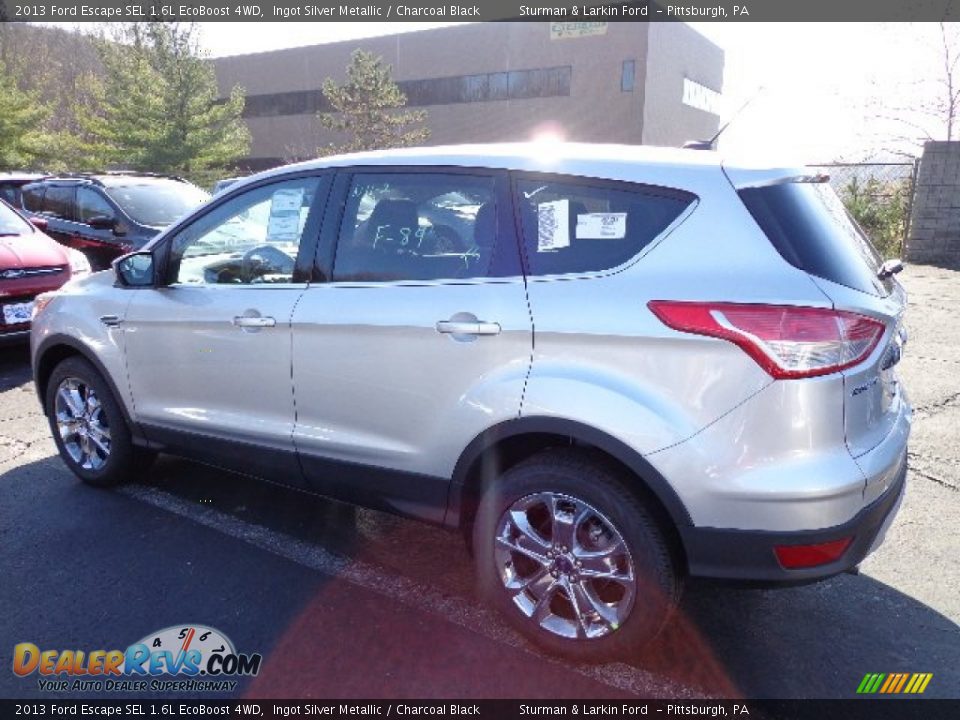 2013 Ford Escape SEL 1.6L EcoBoost 4WD Ingot Silver Metallic / Charcoal Black Photo #4