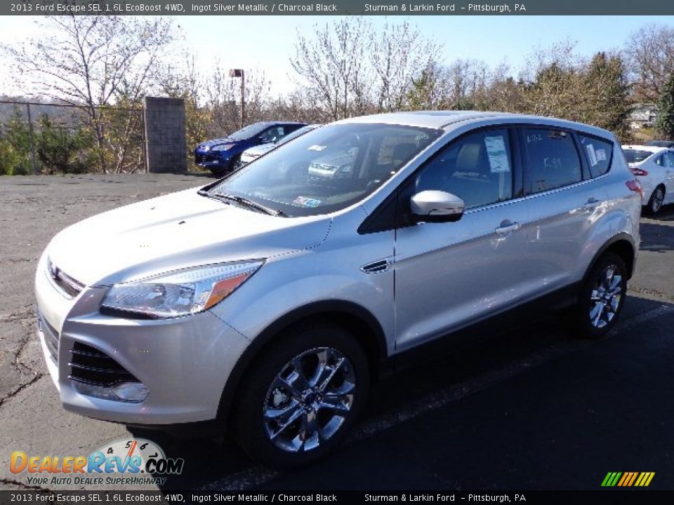 2013 Ford Escape SEL 1.6L EcoBoost 4WD Ingot Silver Metallic / Charcoal Black Photo #5