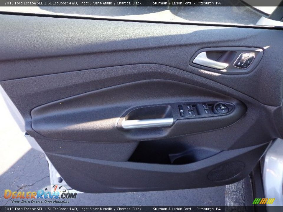 2013 Ford Escape SEL 1.6L EcoBoost 4WD Ingot Silver Metallic / Charcoal Black Photo #11