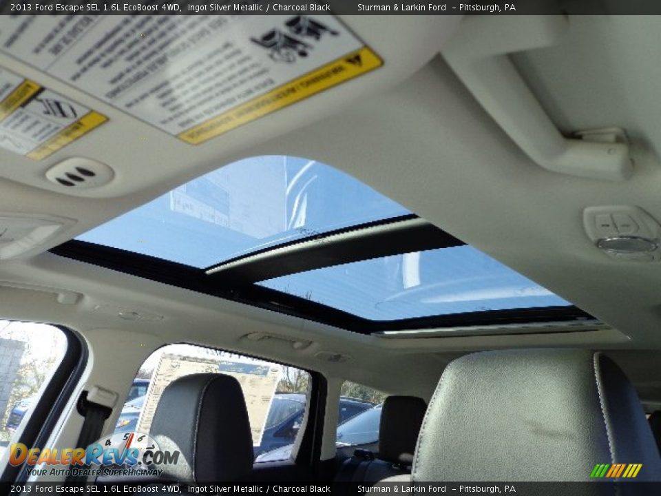 2013 Ford Escape SEL 1.6L EcoBoost 4WD Ingot Silver Metallic / Charcoal Black Photo #12