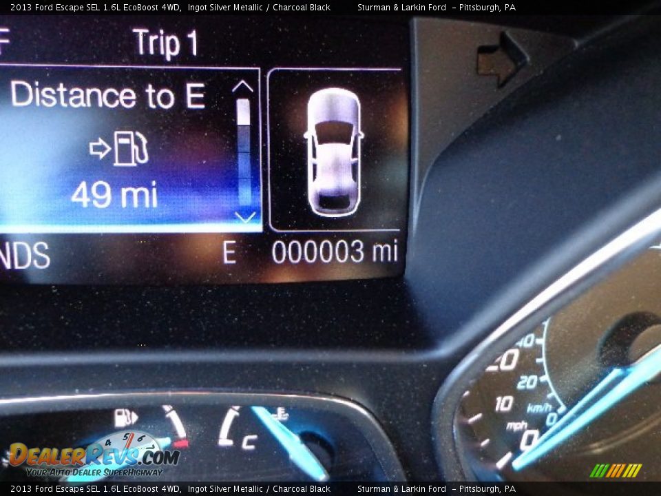 2013 Ford Escape SEL 1.6L EcoBoost 4WD Ingot Silver Metallic / Charcoal Black Photo #14
