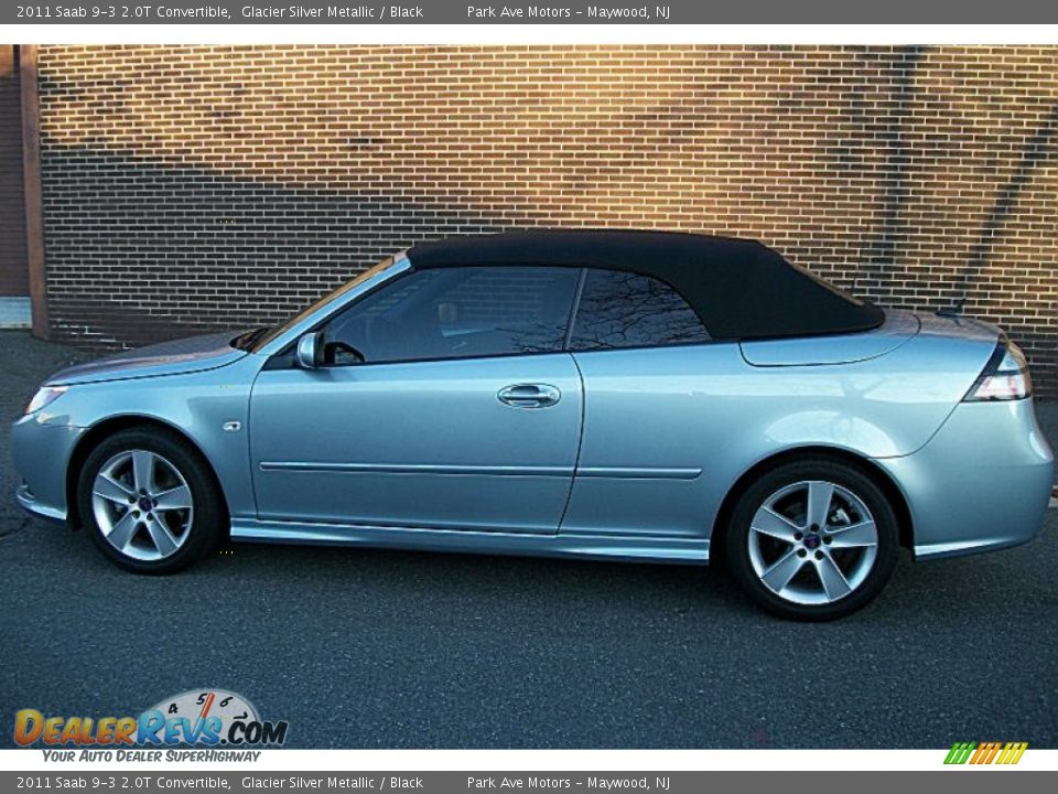 2011 Saab 9-3 2.0T Convertible Glacier Silver Metallic / Black Photo #1