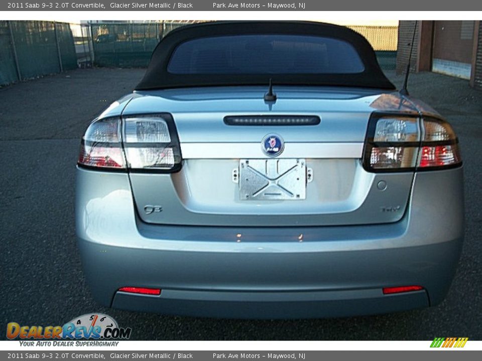 2011 Saab 9-3 2.0T Convertible Glacier Silver Metallic / Black Photo #2