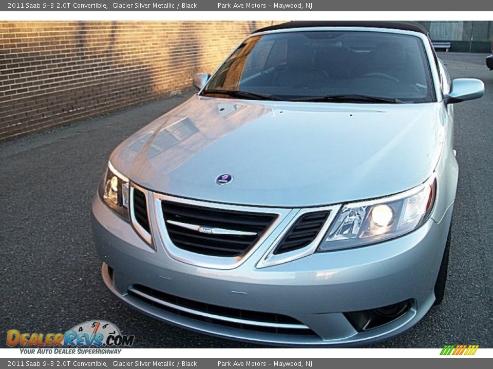 2011 Saab 9-3 2.0T Convertible Glacier Silver Metallic / Black Photo #3
