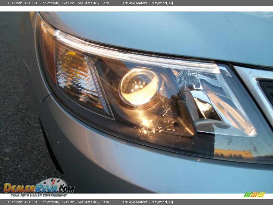 2011 Saab 9-3 2.0T Convertible Glacier Silver Metallic / Black Photo #8