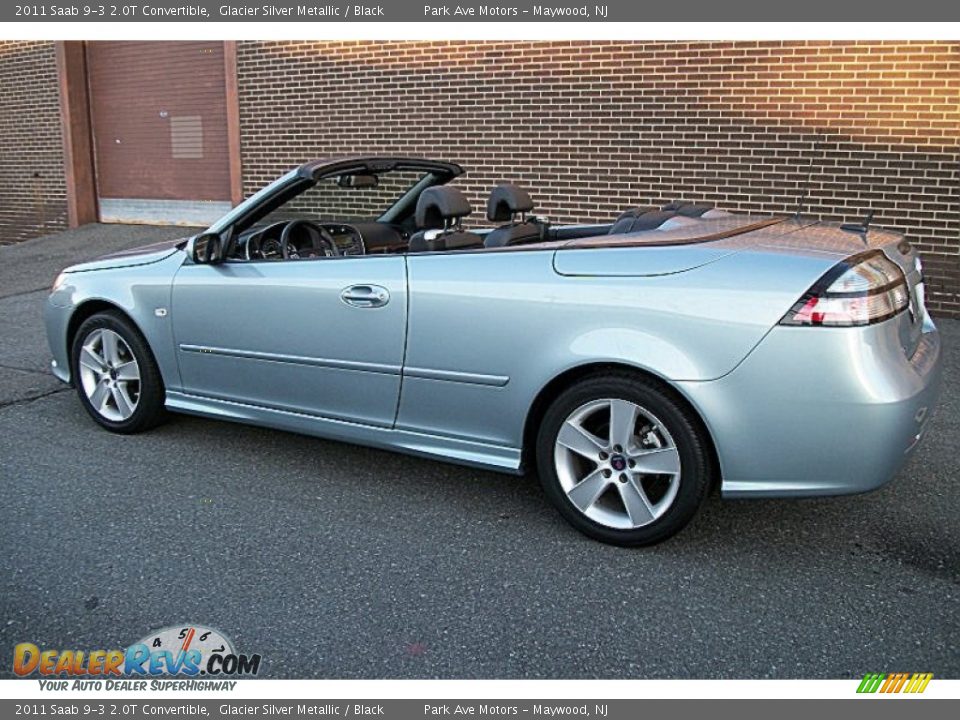 2011 Saab 9-3 2.0T Convertible Glacier Silver Metallic / Black Photo #9