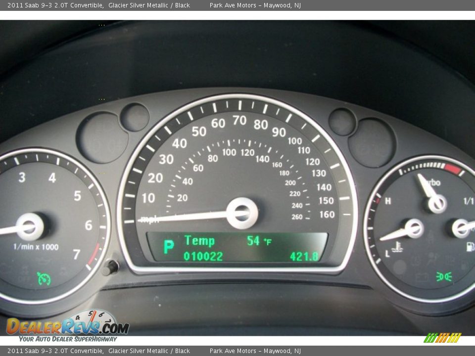 2011 Saab 9-3 2.0T Convertible Gauges Photo #13