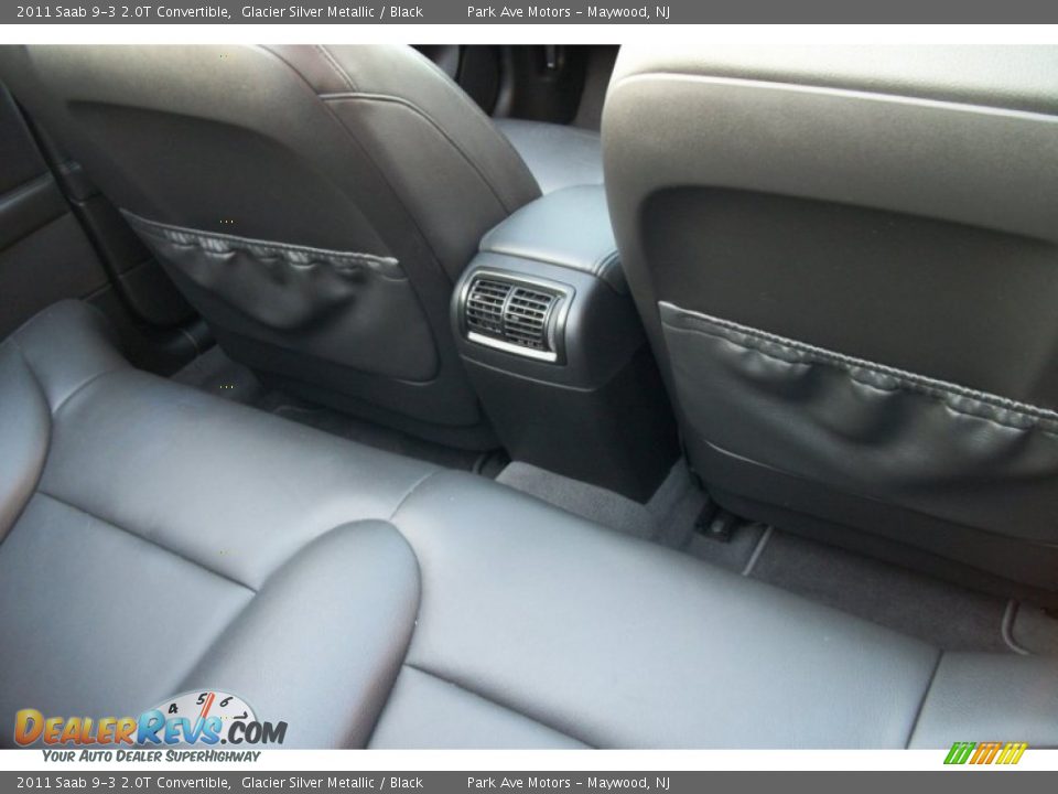 2011 Saab 9-3 2.0T Convertible Glacier Silver Metallic / Black Photo #15