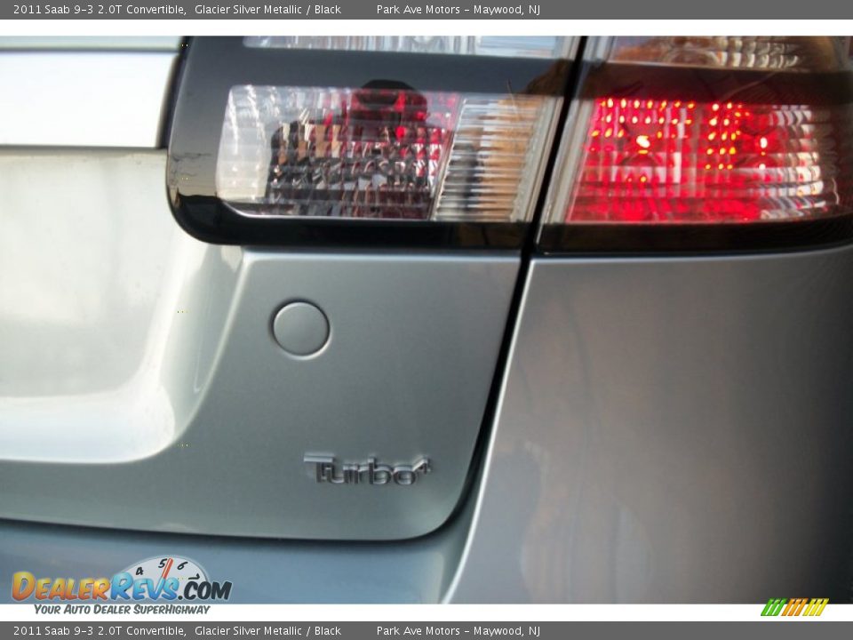 2011 Saab 9-3 2.0T Convertible Glacier Silver Metallic / Black Photo #16