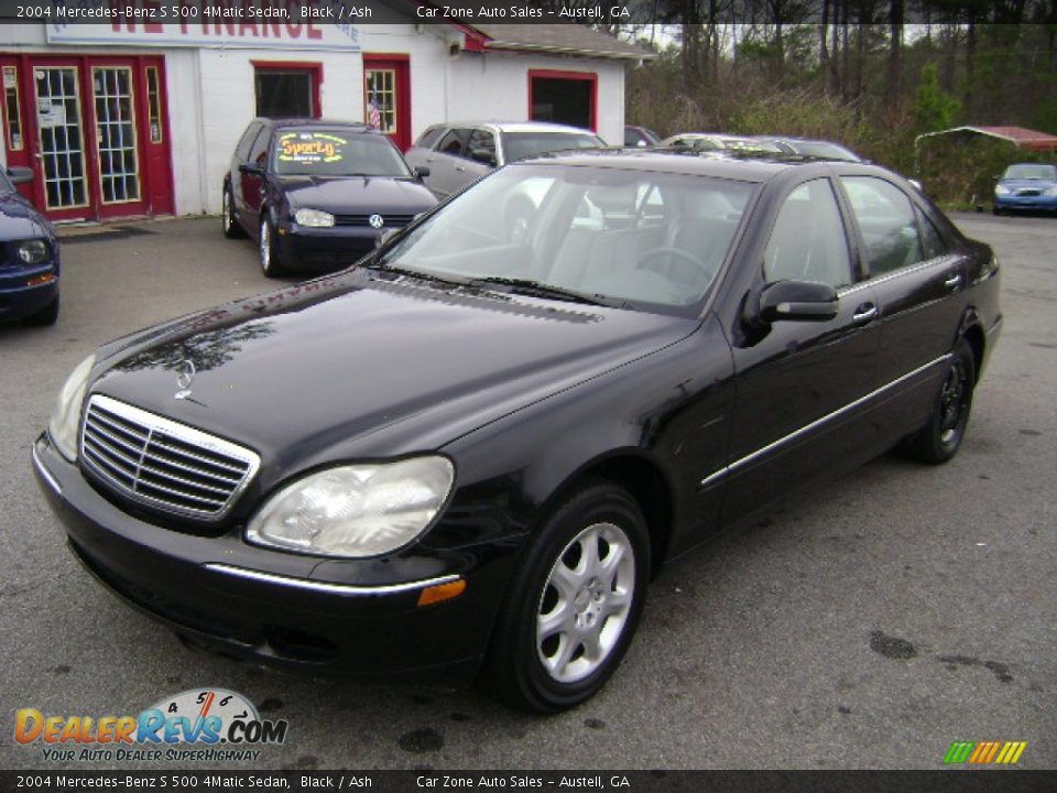 2004 Mercedes-Benz S 500 4Matic Sedan Black / Ash Photo #1