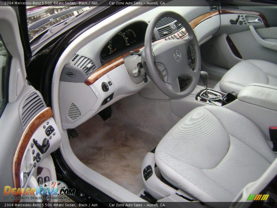 2004 Mercedes-Benz S 500 4Matic Sedan Black / Ash Photo #3