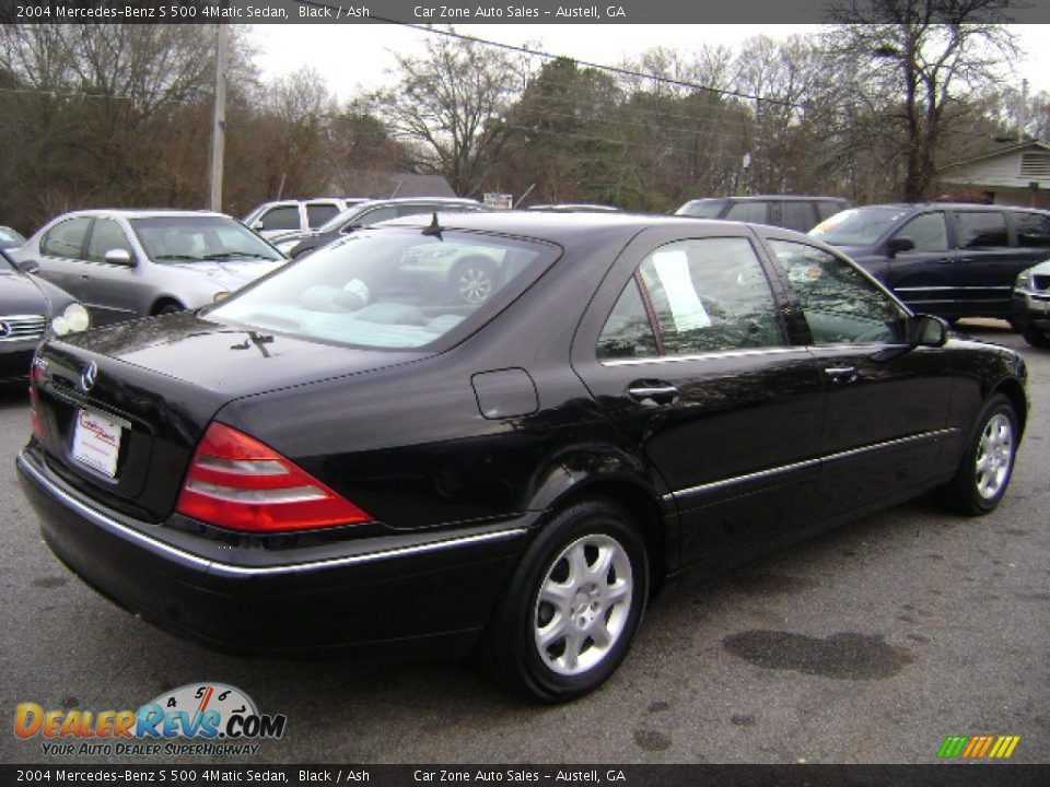 2004 Mercedes-Benz S 500 4Matic Sedan Black / Ash Photo #6