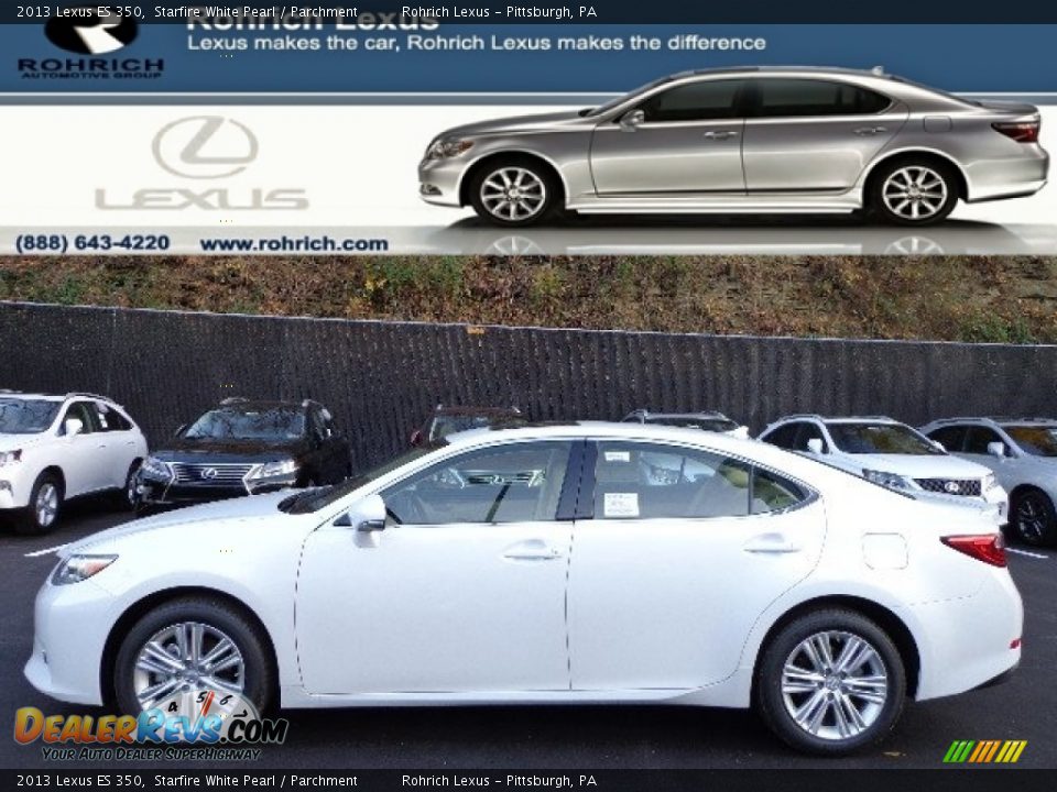 2013 Lexus ES 350 Starfire White Pearl / Parchment Photo #1