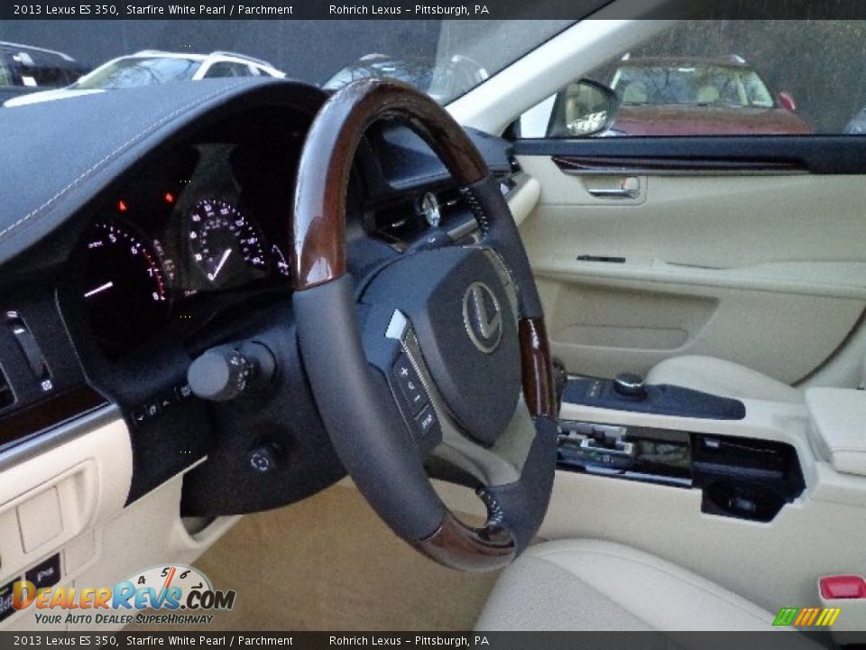 2013 Lexus ES 350 Starfire White Pearl / Parchment Photo #16