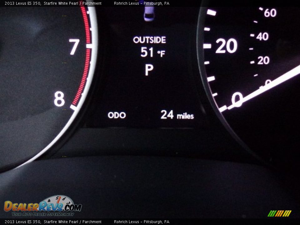 2013 Lexus ES 350 Starfire White Pearl / Parchment Photo #19